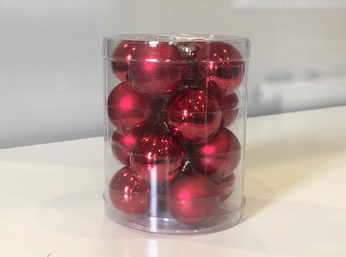 SFERE NATAL.D40MM. 16PEZZI ROSSO