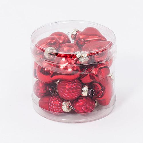 STELLA-CUORE SFERA- PIGNA D3CM. 24PZ. ROSSO