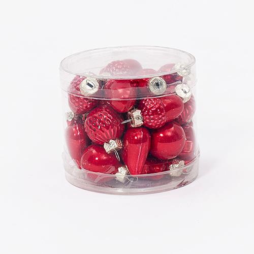 STELLA-CUORE SFERA- PIGNA D3CM. 24PZ. CILIEGIA