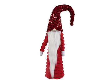 TROLL ROSSO C/CAPP. GLITTER H57CM.