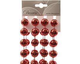 GARLAND C/SFERE D20MM. L270CM.ROSSO