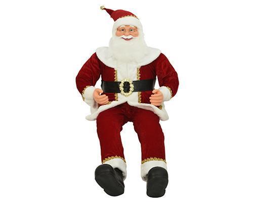 BABBO NATALE PIEGHEVOLE H140 X60CM. ROSSO