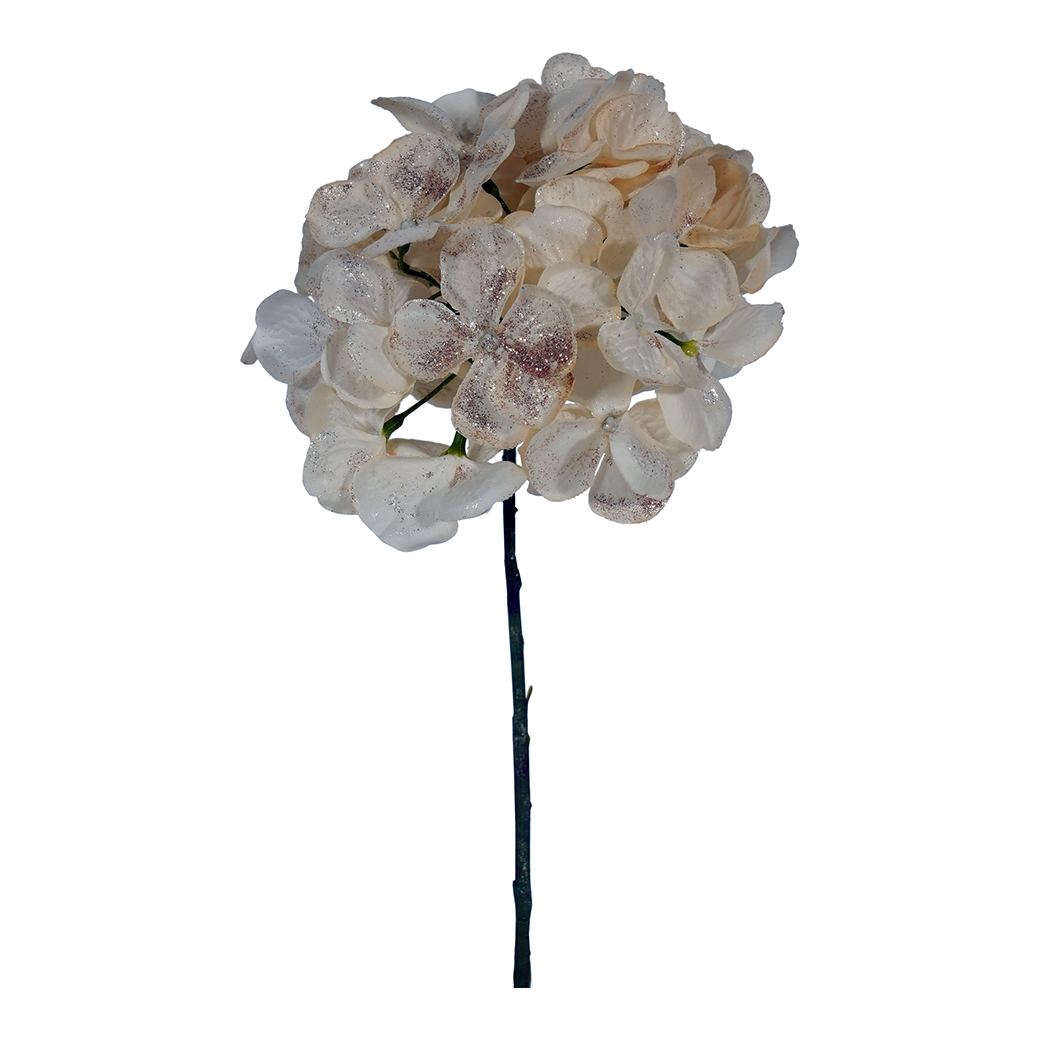 PICK ORTENSIA GLITTER 32CM. 2PZ. PANNA