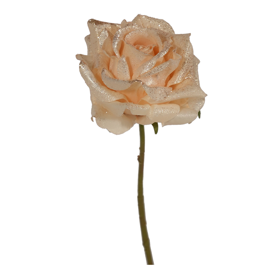 PICK ROSA GLITTER 33CM. 2PZ. CREMA