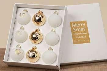 SFERE NATALE SCATOLA DA 9PZ. D6,5CM.