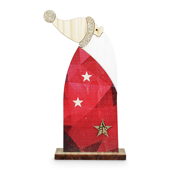 NIKOLAUS LEGNO 208X12CM. 3PZ. ROSSO
