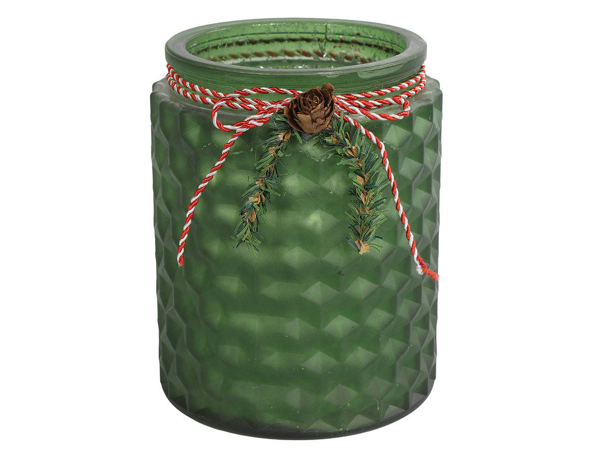TEALIGHT MAYA D11 H14CM. VERDE