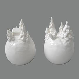 SFERA CER.PAESAGGIO INVERNO H18CM.