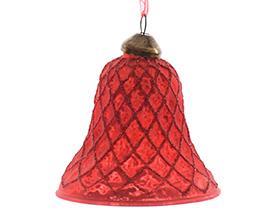 BELL W/DIAMOND 2PZ. D8CM.RED