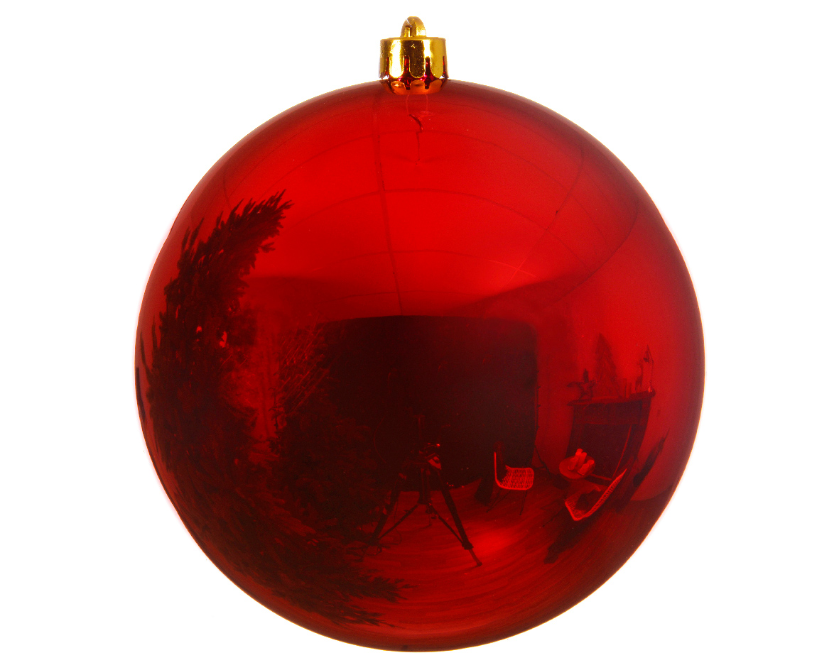 SFERA PLAST. D.250MM. CHRISM.RED