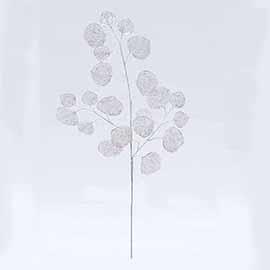 PICK W/LUMIN.TRASP. LEAVES 55CM. 4PEZZI