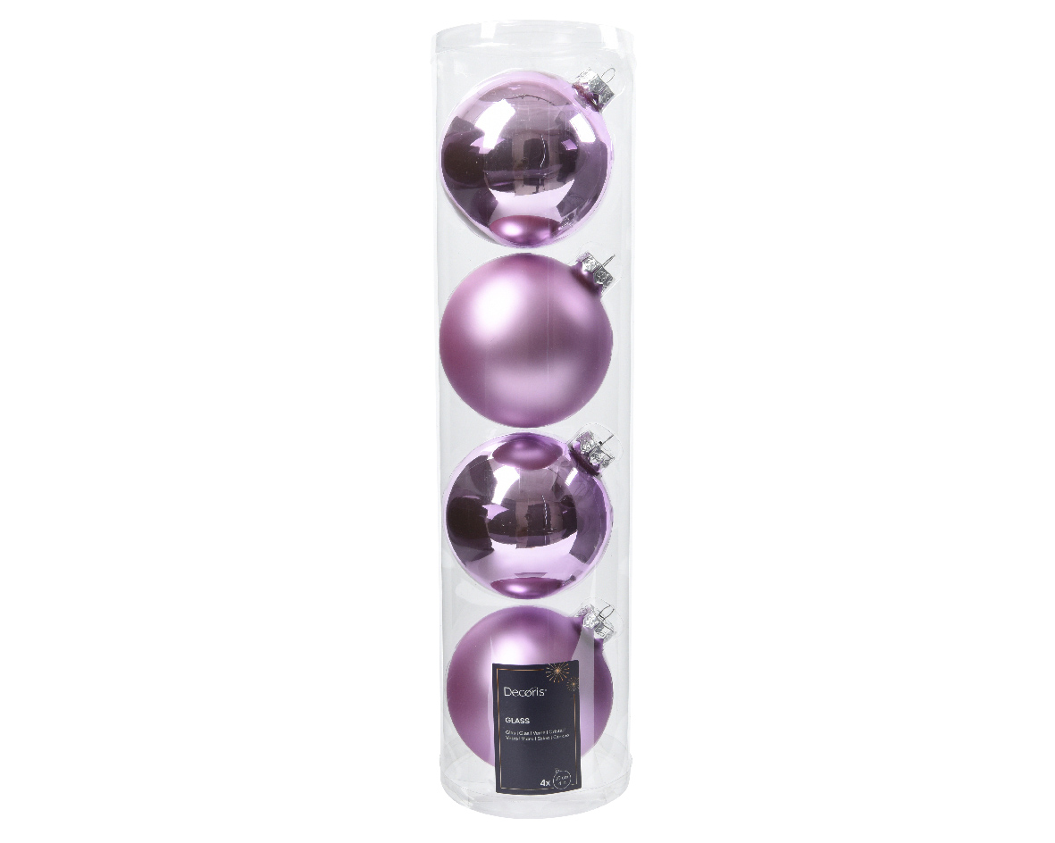 SFERE NATAL.D100MM. 4PZ. LILAC COMBI