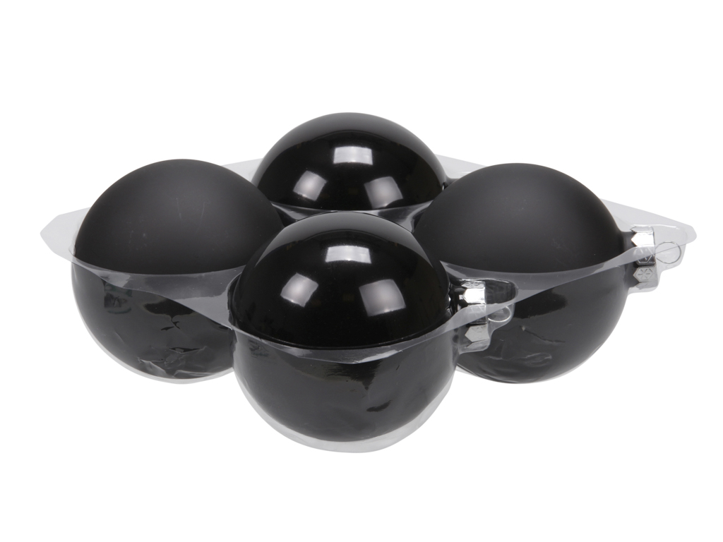 SFERE NATAL.D100MM. 4PZ. BLACK