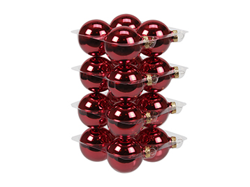 SFERE NATAL.D57MM. 16PZ. RED SHINY