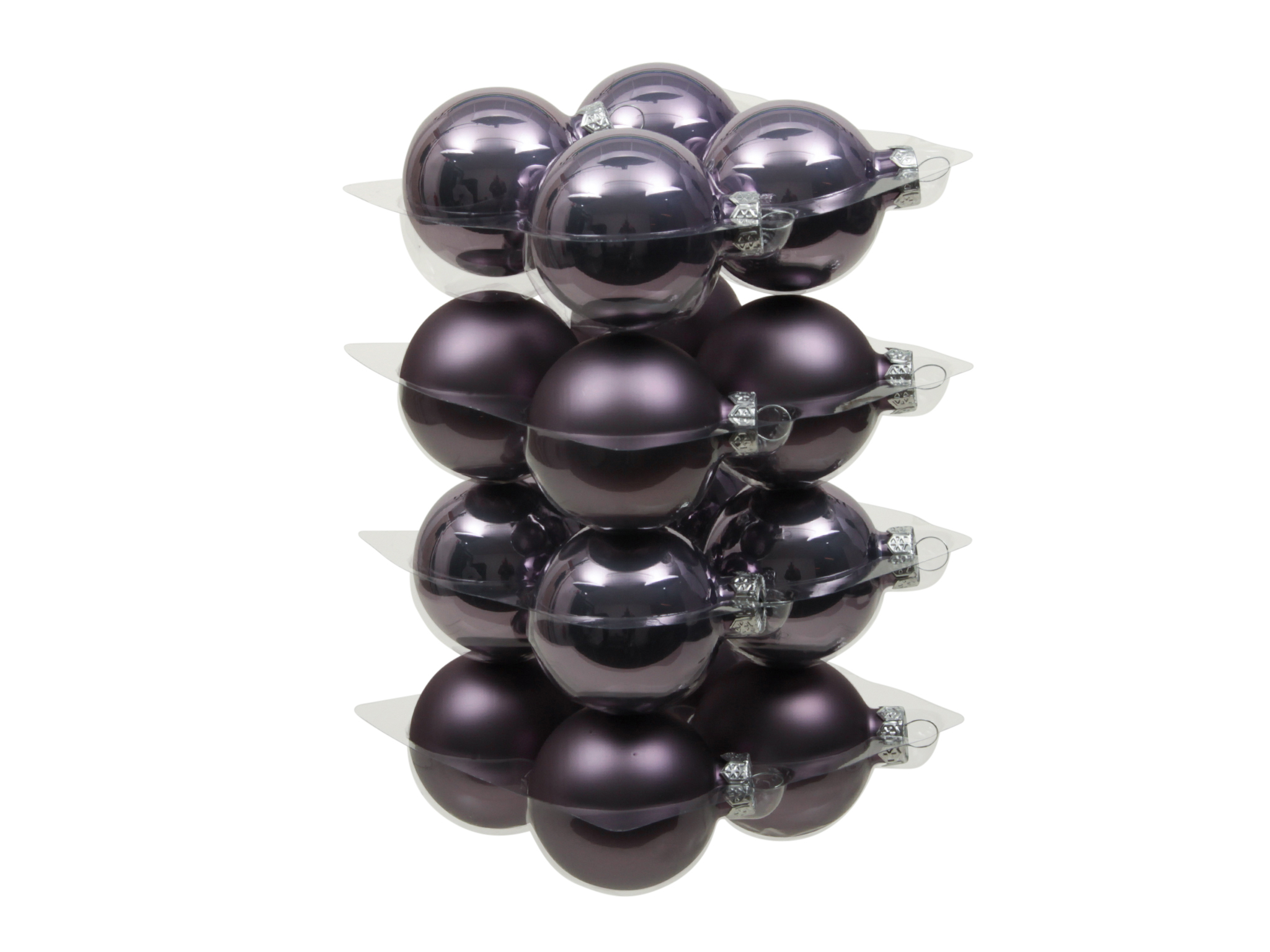 SFERE NATAL.D57MM. 16PZ. FROSTED LILAC