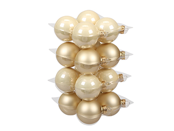 SFERE NATAL.D57MM. 16PZ. CHAMPAGNE