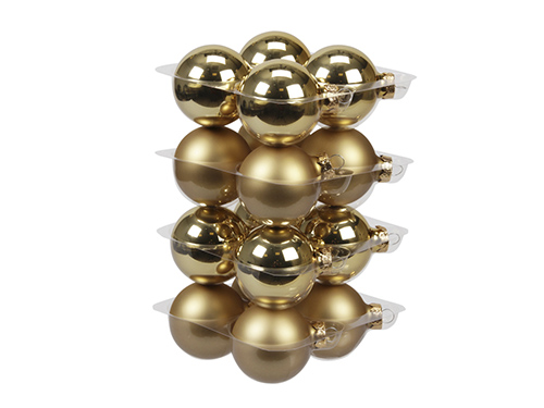 SFERE NATAL.D57MM. 16PZ. GOLD COMBI