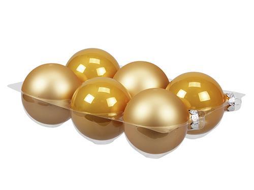 SFERE NATAL.D80MM. 6PZ. SAFFRON