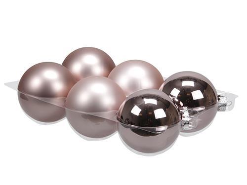 SFERE NATAL.D80MM. 6PZ. SMOKEY ROSE