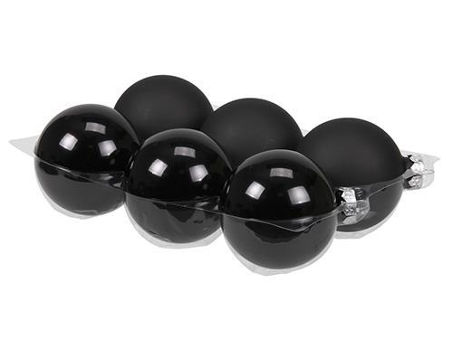 SFERE NATAL.D80MM. 6PZ. BLACK COMBI