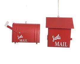 IRON MAILBOX W/HANG. 2PZ. 10CM. RED