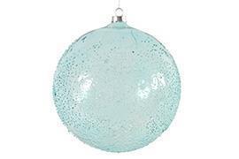 BAUBLE MANUELLA D12CM. BLUE