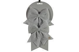 FIOCCO GLITTERATO 4PZ. 14X12CM. WH