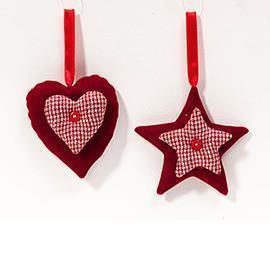 CUORE+STELLA 4 PZ DA APP. 10CM.  --NETTO-------