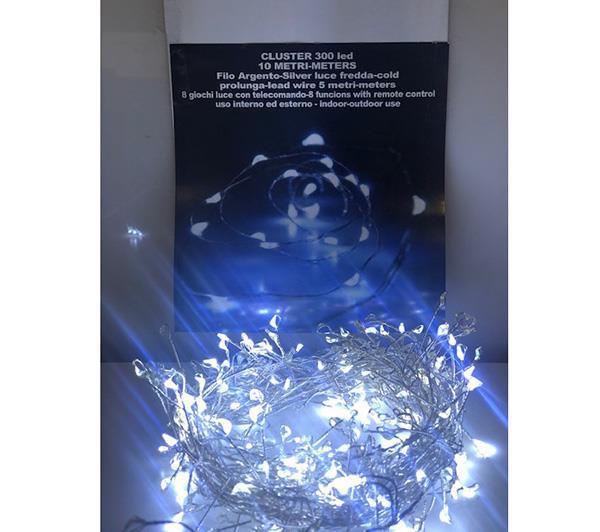 LUCI FREDDE 300LEDS 10MT.+TELEC.ESTERNO