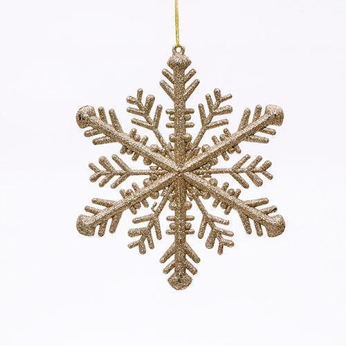 FIOCCO DI NEVE GLITT. 3PEZZI D31CM. CHAMP.