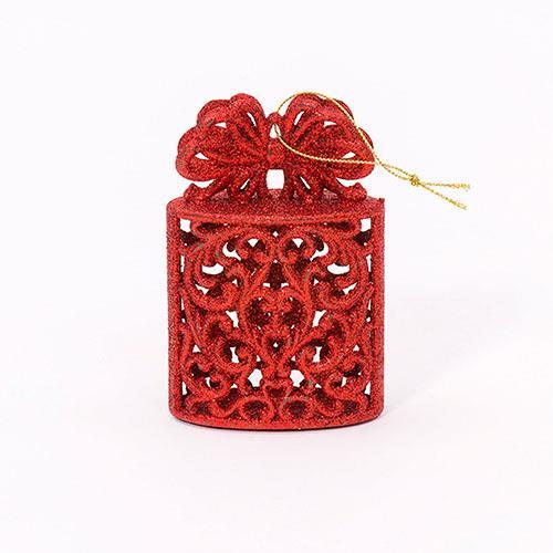 PACCHETTO REGALO GLITT. 8X11CM. 3PEZZI ROSSO