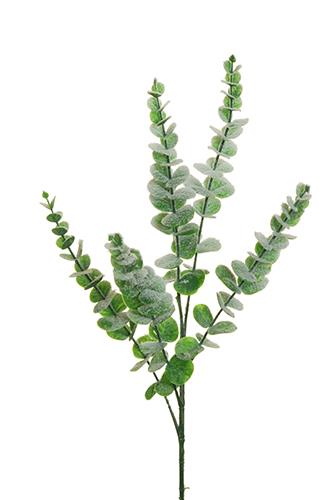 EUCALYPTUS INNEVATO 75CM. 3PEZZI VERDE