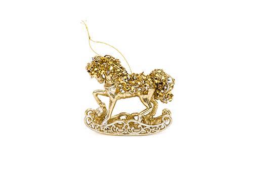 CAVALUCCIO DA APP. H9,5 X10CM. 2PZ. ORO