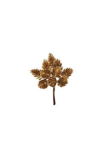 PICK MED.PINECONE 13CM. 12MAZZ.DA 10PZ. ORO
