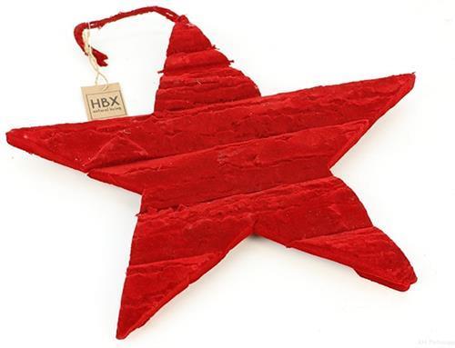 STELLA LEGNO FLOCC.DA APP. 40X40CM. ROSSO