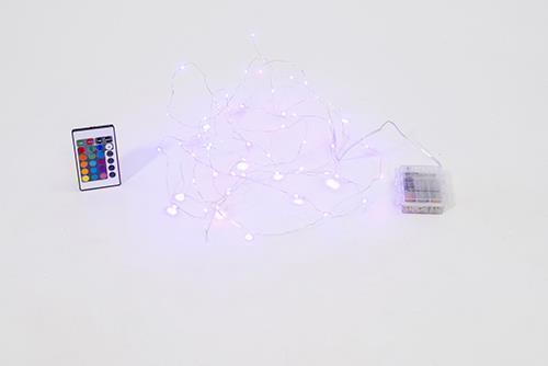 LUCI 50MICROLED RGB LIGHT 5MT. BATTERIA L.FERMA E INTERM
