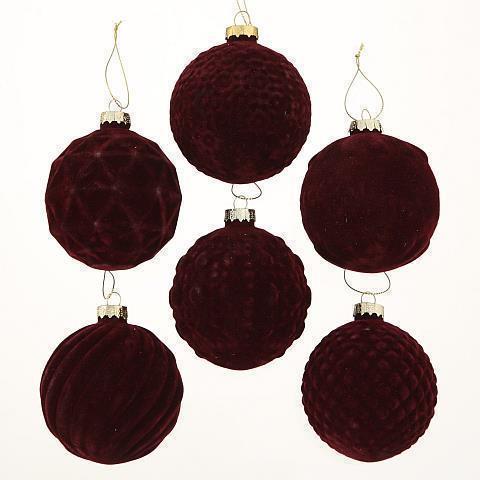 SFERA VETRO VELVET D8CM. 3PZ.ASS. ---NETTO---------------
