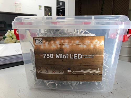 LUCI 750 MINILED 53MT. +3MT 8FUNZ. BIANCO CALDO