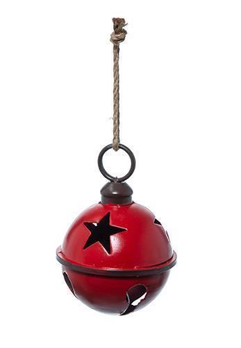 CAMPANELLO TONDO MET. DA APP. D25CM. ROSSO