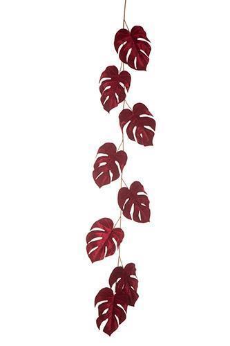FESTONE PHILO VELVET 8FOGLIE 180CM. BORDO