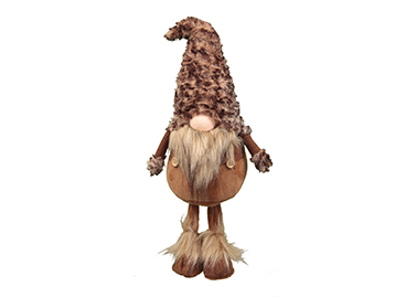 TROLL STOFFA IN PIEDI H.65CM. MARRONE