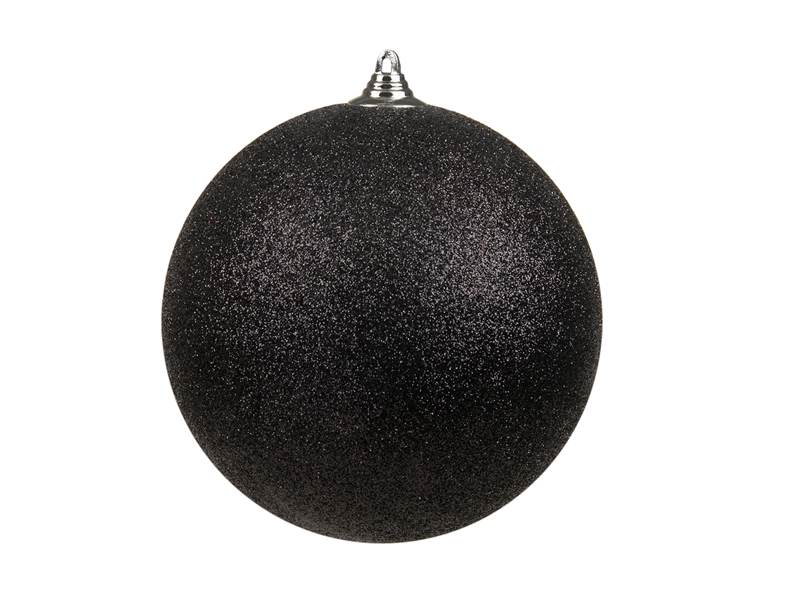 SFERA GLITTER D13,5CM. BLACK