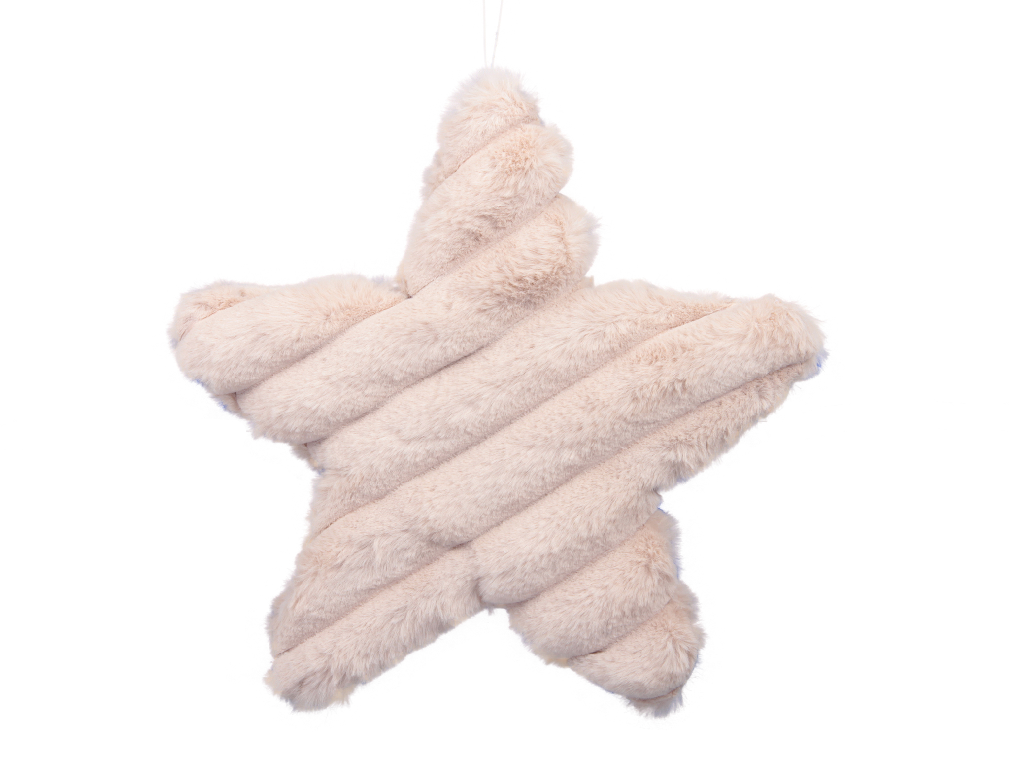 STELLA PELLICCIA D25CM. 2PZ BEIGE  --NETTO-----