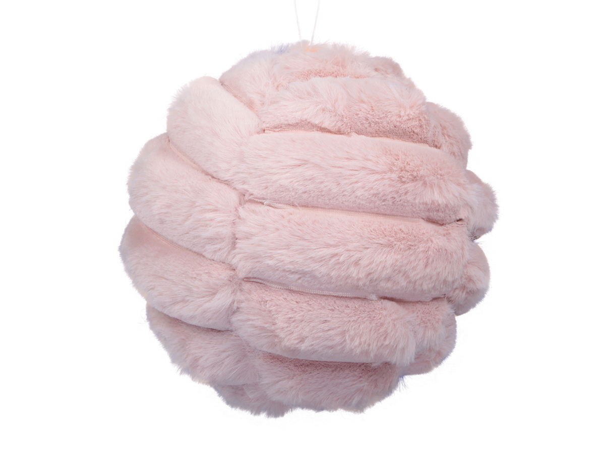 SFERA PELLICCIA D14CM. ROSA