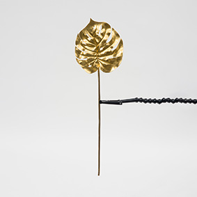 FOGLIA PHILO 74CM. 2PZ. ORO
