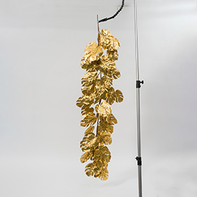 RAMO DI FOGLIE PHILO 190CM. ORO
