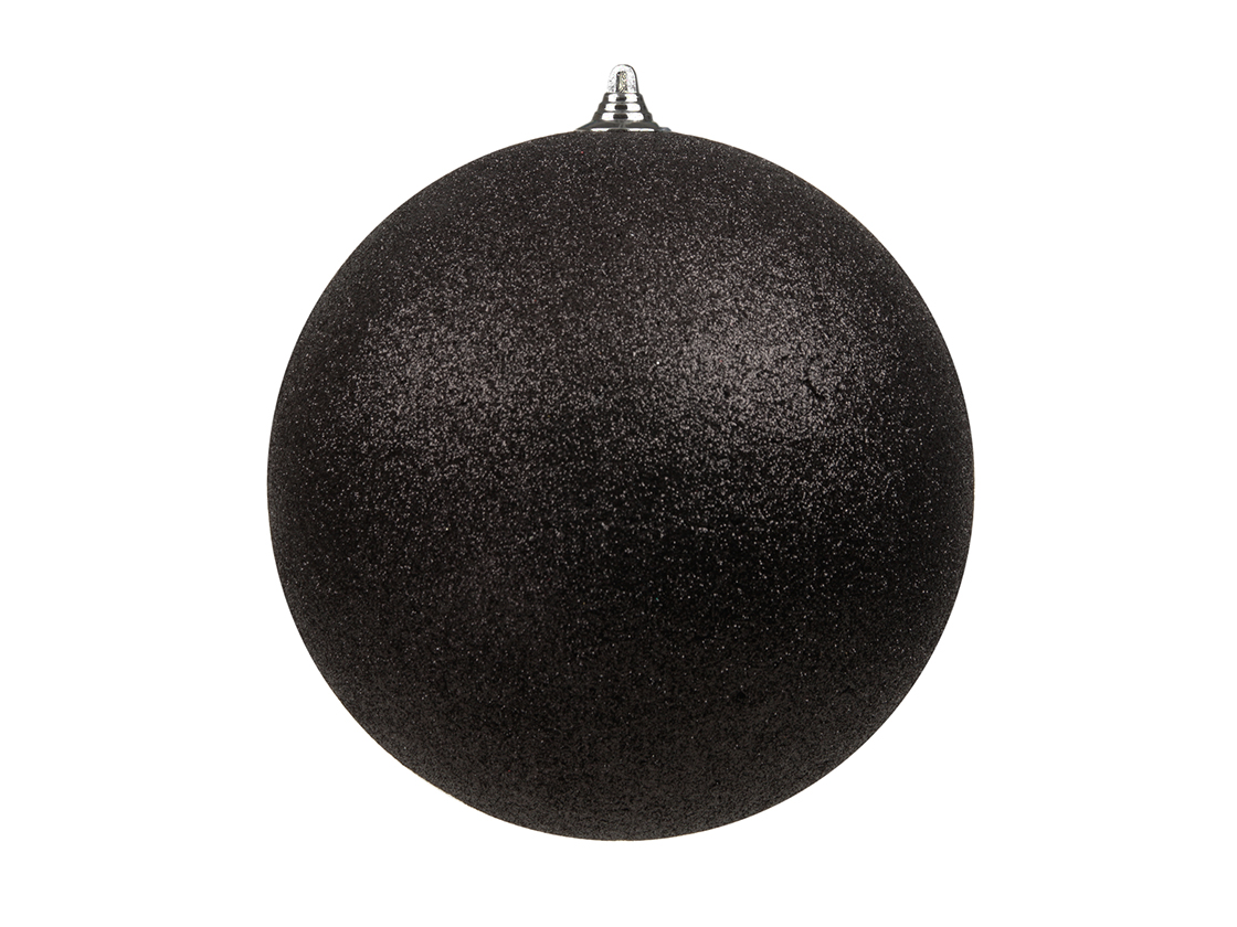 SFERA GLITTER D18CM. NERO