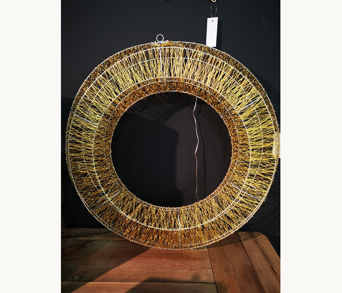 CORONA 3D D70CM 6000LED 3MT DA ESTERNO COPERTO LUCE CALDA