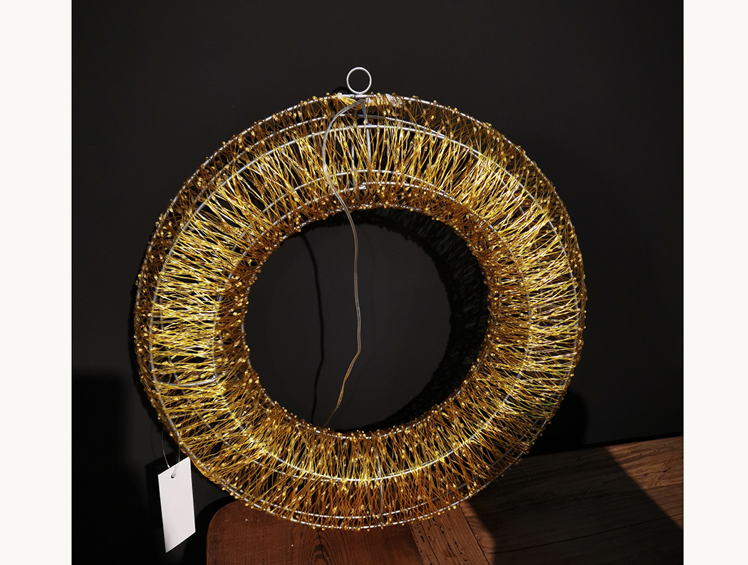 CORONA 3D D40CM 2650LED 3MT DA ESTERNO COPERTO LUCE CALDA