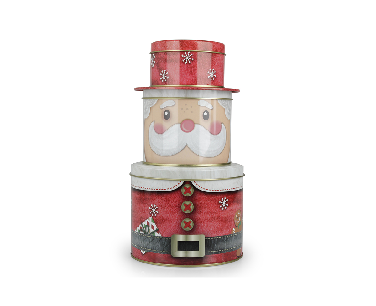 SCATOLE MET.S/3PZ. FIGURA BABBO H5-8,5-11CM.